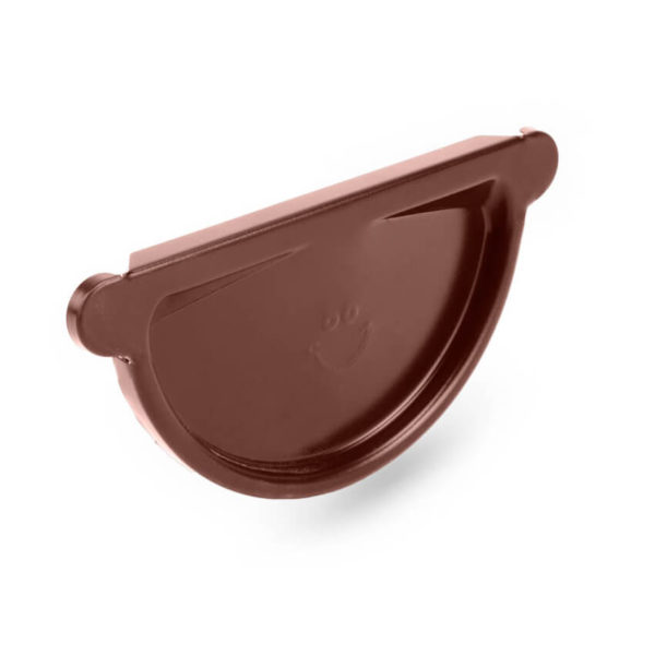 заглушка желоба стальная Galeco, цвет шоколадно коричневый